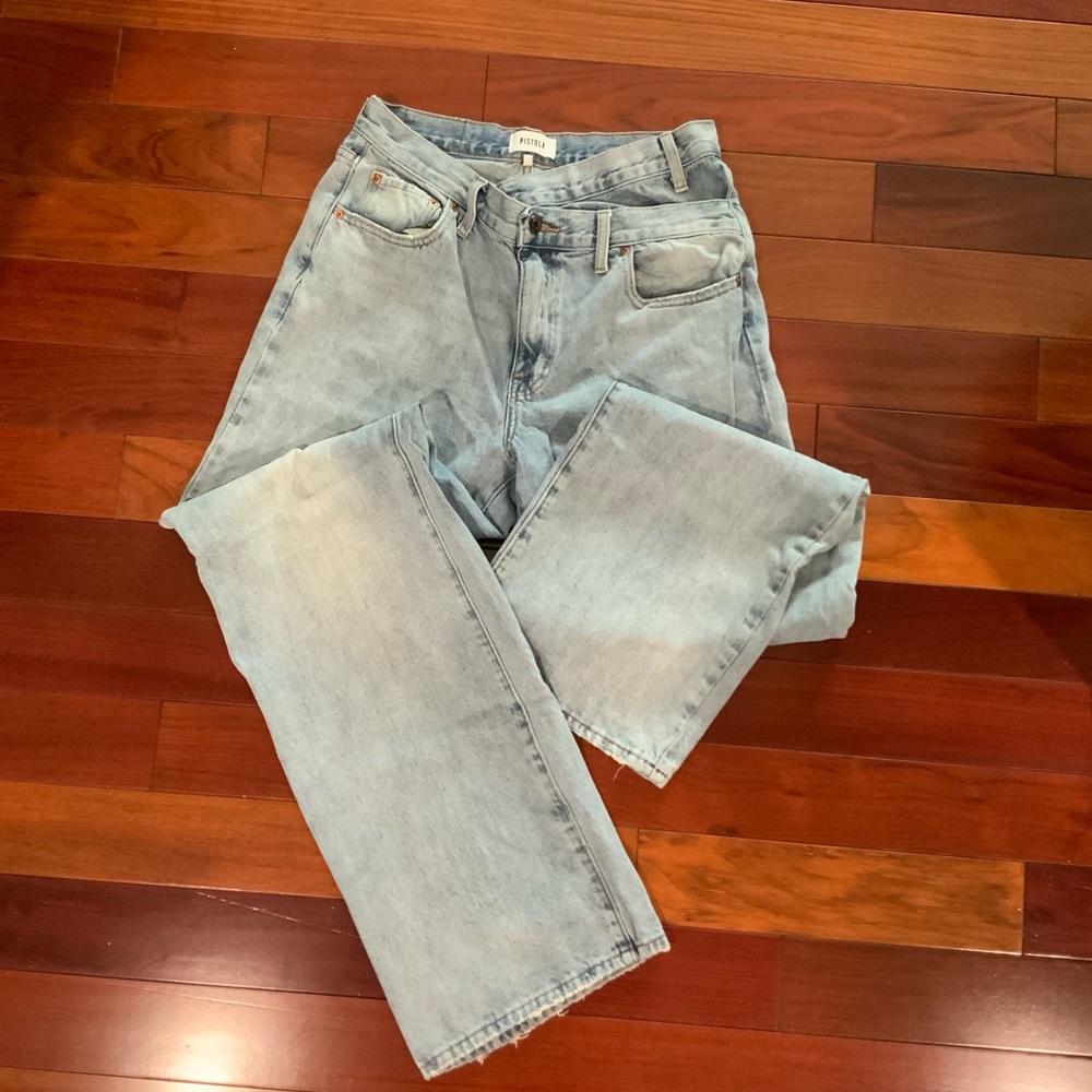 Pistola Bobbie High Rise Asymmetric Straight Jeans
